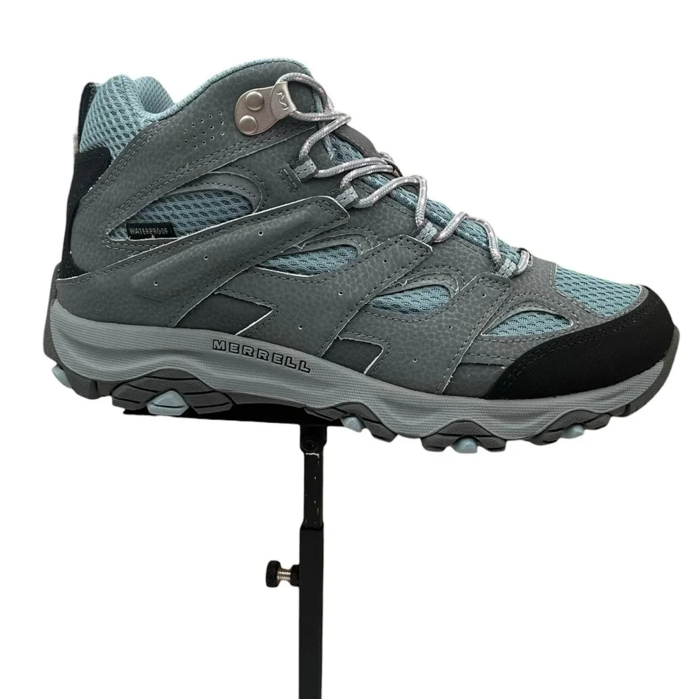 Merrell Youth Girls Moab 3 Waterproof Leather Hiking Shoe Size 6.5 Altitude Gray